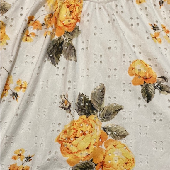 ASOS Floral Broderie Mini Dress - Picture 6 of 7